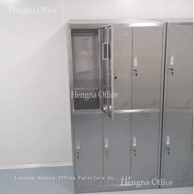 304 Stainless Steel Lockers With Ventilated Doors&Easy-to-Sanitize Surface, 1800x900mm for Food Processing Factory & Cold Storage Facilities-SS5489 photo-2