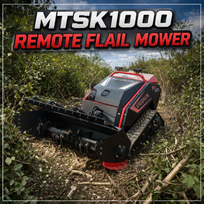 Vigorun Low Maintenance Flail&Hammer&Mulcher Remote Mower MTSK1000 Industrial 4-Takt austauschbare Anbaugeräte