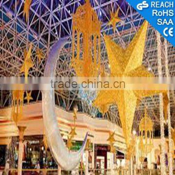 Hanging Ramadan Decoration Ramadan Star and Moon for Shopping Mall