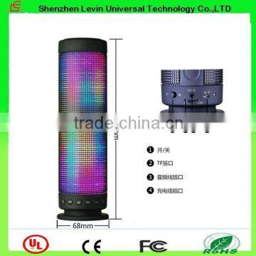 Support IT Card 10W Hand-free Lithium Array LED Colorful Built-in Microphone Wireless 4.0 Bluetooth Mini Portable Speaker