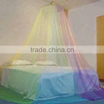 Colorful mosquito net without roof