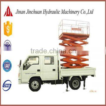 jinan high efficiency vehicle mounted hydraulic ladder