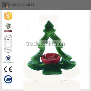 2016 new style ceramic christmas tree candle
