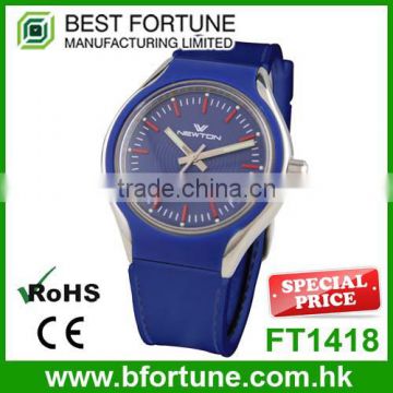 FT1418_BL High quality silicone strap pc21 movt water resistant watch 30m