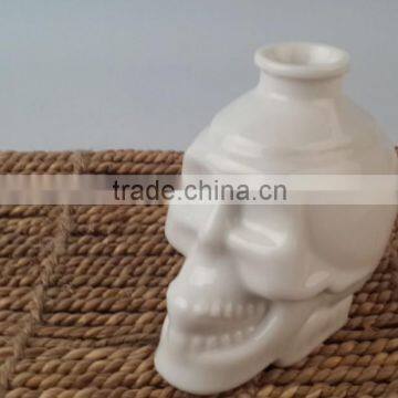 "Pinsun" skull design ceramic vase,stoneware vase,porcelain vase