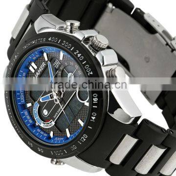 New Black & Blue Silicon Material Men Watches For Sport photo-4