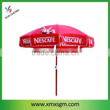 40Inch Beach Umbrella with Luxury Style and NESCAFE Logo Printing