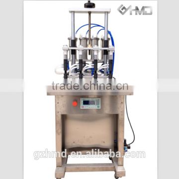 semi-automatic 4 heads vacuum perfume liquid filling machine for glass bottle