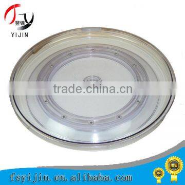 Hot sale and strong crystal glass lazy susan turnplate .hotel equipment for wedding/hotel