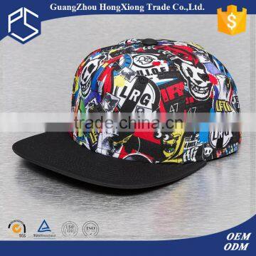 New product colourful print short brim snapback japanese hat