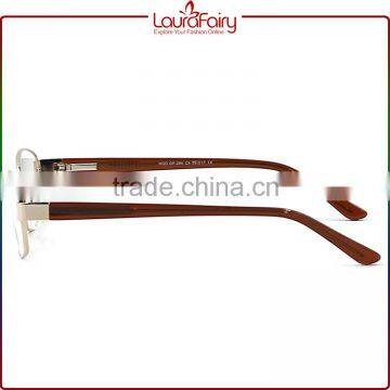 Laura Fairy 1PCS Retail Trendy New Metal Frame Acetate Temple Men Optical Frame Quality Choice photo-3