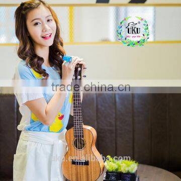 China Wholesale Instrument Music Solid Mahogany Wood Ukulele photo-2
