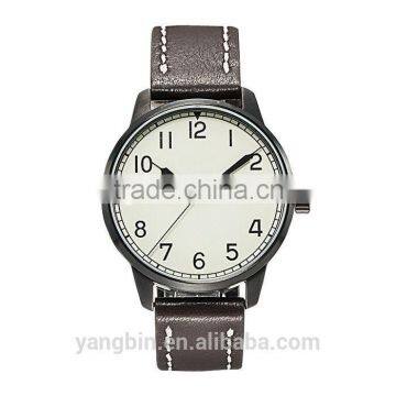 Newest Design Double Layer Genuine Leather Sapphire Watch Men photo-4