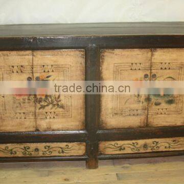 chinese antique furniture wooden tibet foor door cabinet