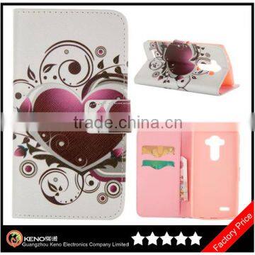 Keno PU Leather Protective Case for LG G4 Wallet Style