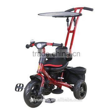 Baby Tricycle/quality Baby Stroller/baby Bicycle With Pedals, Rear Bags, Sun-fender, Bell Ring/ Children Bike YQ10-36 photo-3