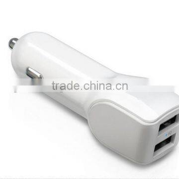 USB dual port car charger for mobile phone/tablet/camara/video game player