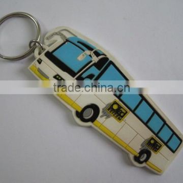 Personalized Souvenir Advertising Gift Round 2D PVC Rubber Cool Keychain