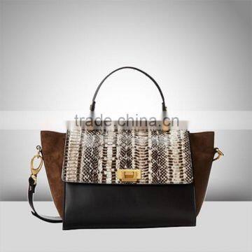 JL094 -hot sale branded python PU leather bags lady fashion woman