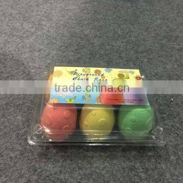 Easter toy chicken eggs chalk