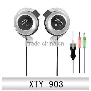 Cheap ear-hook headphone with mic from china manufacturer factory