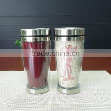 Popular promotional gift stainless steel color changing magic travel coffee tumbler