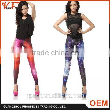 Wholesale Custom China clothes factory supply fashion fitness 3d digital printed sexy women leggings for ladies