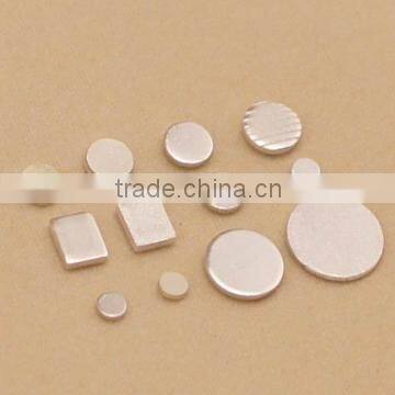 manufacture square/round silver contact sheet for relay and switch