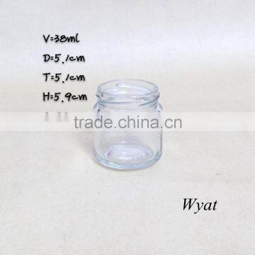 1.3oz 40ml Fruit Jam Glass Jar Mini Glass Honey Jar Manufacturer Jam Jar