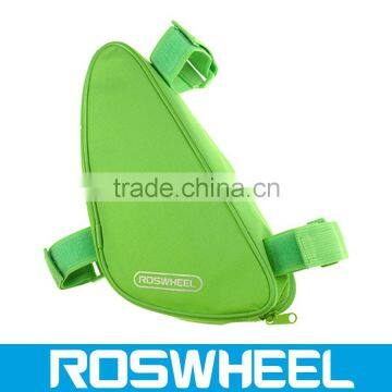 Wholesale China manufacture Triangle Bicycle Frame Bag with 4 Reflective Strip tied on the top tube 12657