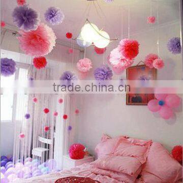 2016 the lastest hanging decorative tissue paper flower balls