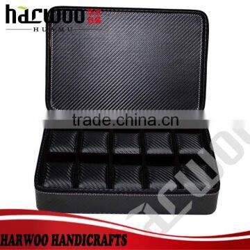 10 Slot Black pu Portable Watch Box,pu Leather Watch Case Accept Custom,pu Leather Watch Case Accept Custom photo-2