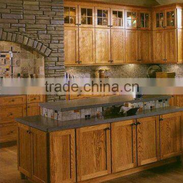 American Shaker Style Red Oak Wood Kitchens DJ-K013