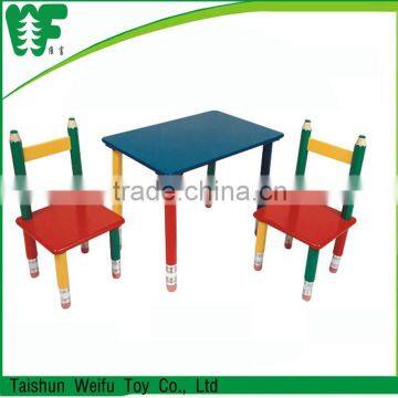 Children furniture Pencil wooden study table and chairs set                        
                                                                Most Popular