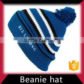 Acrylic muti-color knitted baby beanie hat