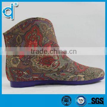 Waterproof Warming Printing Rubber Rain Boots Wholesale