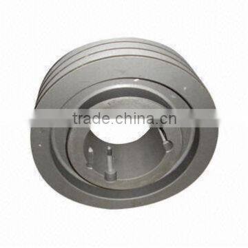 Machined V-belt Pulley Gray Iron Sand Casting, 0.1 to 2,000kg Weight, OEM Services Provided