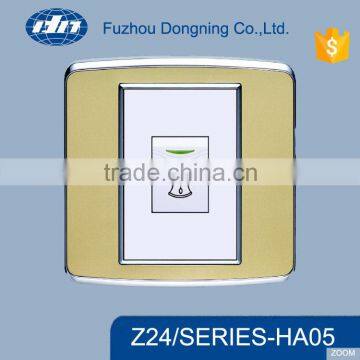 HA05 New Wire-Drawing Panel Design Electrical Metal Wall Switch