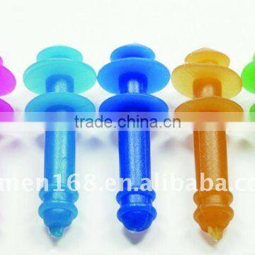 many colour of silicone swimming ear plugs