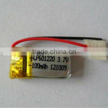 3.7V 601220 100mAh Li-polymer battery