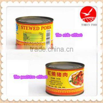 256G Stewed pork canned