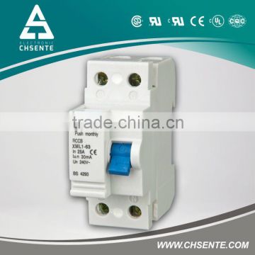 XMML1-63 2 pole earth leakage circuit breaker 1-63A