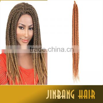 New arrival design high quality wholesale 24inch 105g synthetic hair individual handmade box braid