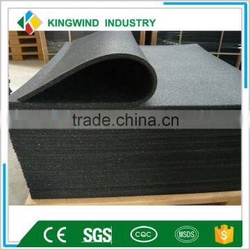 EPDM crossfit gym rubber flooring tile