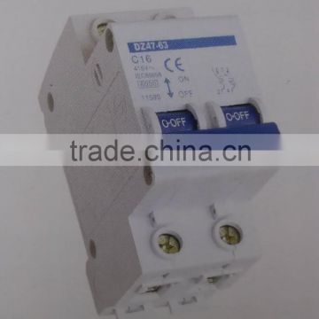 C45N Miniature Circuit Breaker 2P 63A DZ47-63