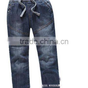 rib waist children funky denim jeans pants moda jeans denim jeans pants trousers