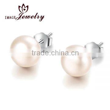 Pearl Earring 2014 Lateset Design of Pearl Earring 925 Silver AAA White Pearl Earring