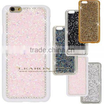 2016 new hot selling Pretty crystal rhinestone for iphone 6 case, for iphone 6 rhinestone case