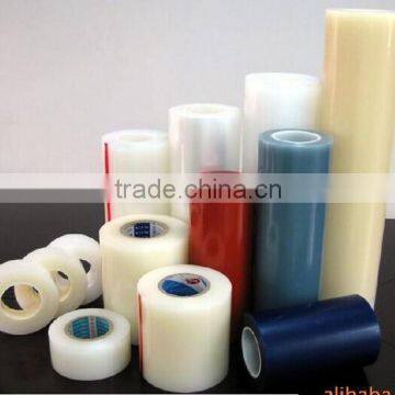 high quality plastic pet film roll, masking pet film roll,pet film roll for packing or surface protection