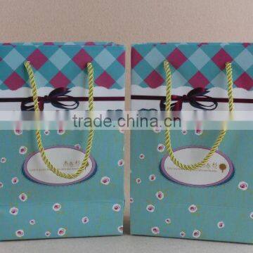 promotional gift paper bag with rope handle